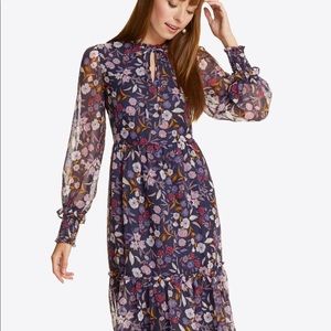 Draper James Carrie Dress Painterly Floral NWT